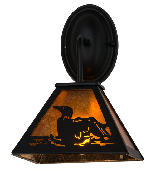 Meyda Tiffany 167356 One Light Wall Sconce, Textured Black