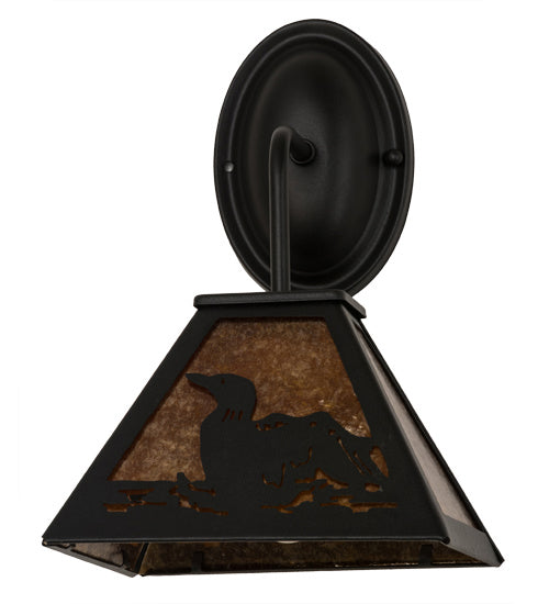 Meyda Tiffany 167356 One Light Wall Sconce, Textured Black