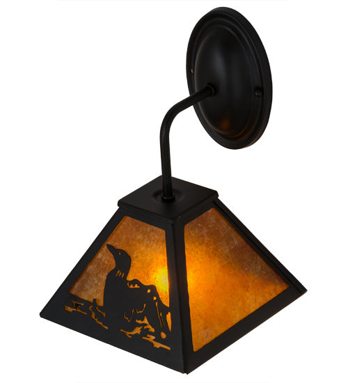 Meyda Tiffany 167356 One Light Wall Sconce, Textured Black