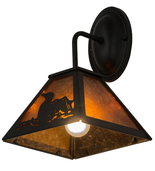 Meyda Tiffany 167356 One Light Wall Sconce, Textured Black