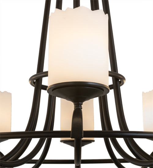 Meyda Tiffany 167672 Ten Light Chandelier, Timeless Bronze