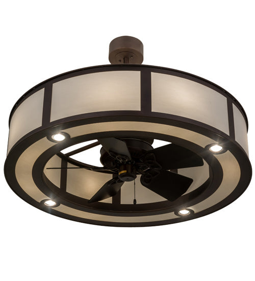 Meyda Tiffany 168023 Chandel-Air, Mahogany Bronze