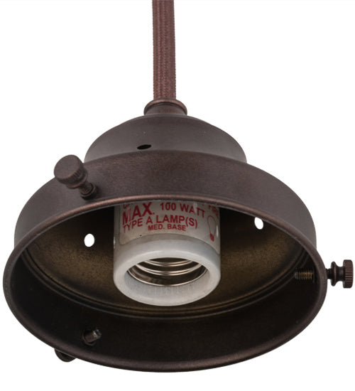 Meyda Tiffany 168509 One Light Pendant Hardware, Mahogany Bronze