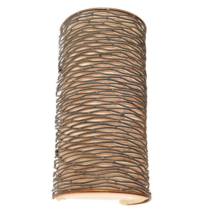Varaluz 241W01HO One Light Wall Sconce, Hammered Ore