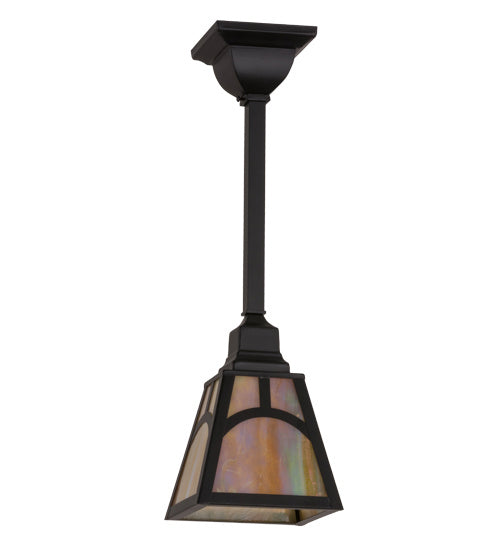 Meyda Tiffany 166514 One Light Pendant, Black Metal