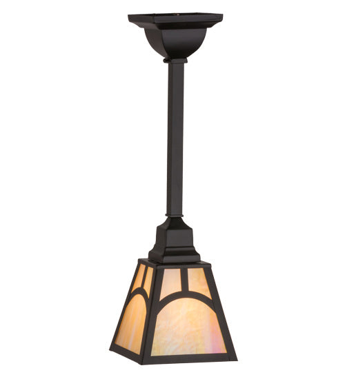 Meyda Tiffany 166514 One Light Pendant, Black Metal