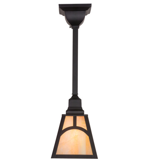 Meyda Tiffany 166514 One Light Pendant, Black Metal