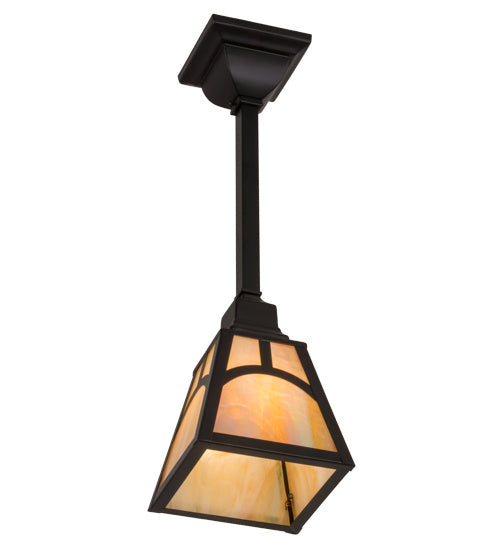 Meyda Tiffany 166514 One Light Pendant, Black Metal
