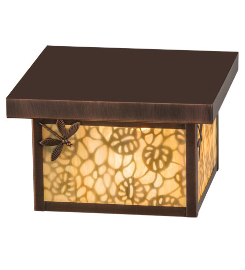 Meyda Tiffany 168724 One Light Flushmount, Antique Copper