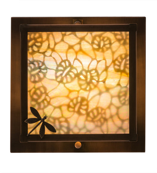 Meyda Tiffany 168724 One Light Flushmount, Antique Copper