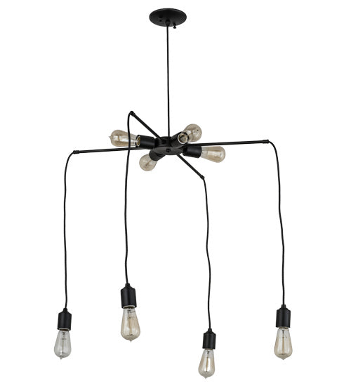 Meyda Tiffany 170890 Eight Light Chandelier, Black