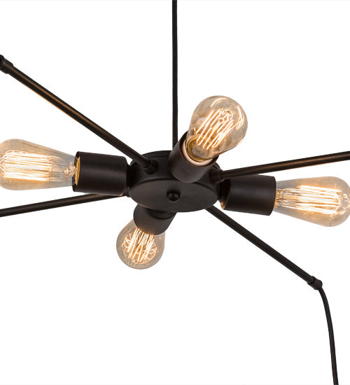 Meyda Tiffany 170890 Eight Light Chandelier, Black