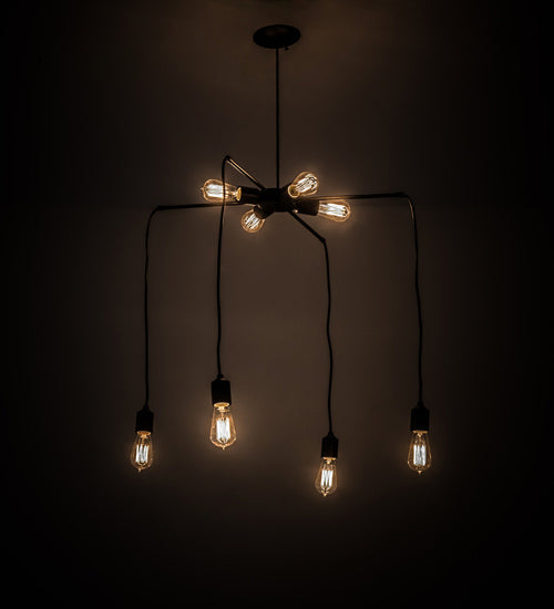 Meyda Tiffany 170890 Eight Light Chandelier, Black