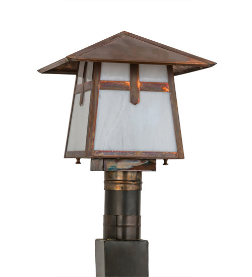 Meyda Tiffany 54680 One Light Post Mount, Vintage Copper