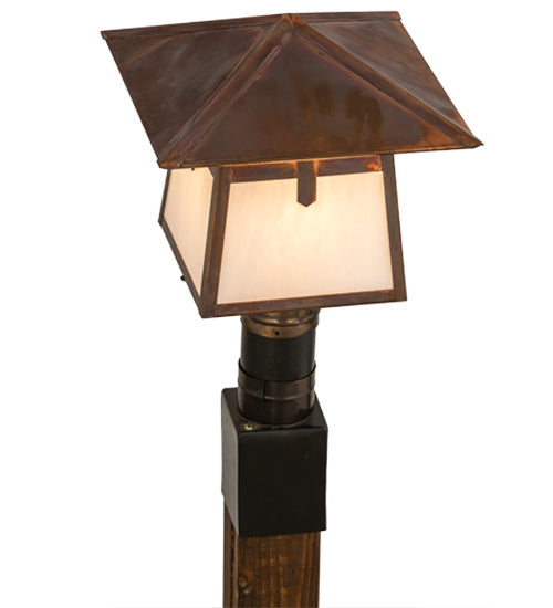 Meyda Tiffany 54680 One Light Post Mount, Vintage Copper