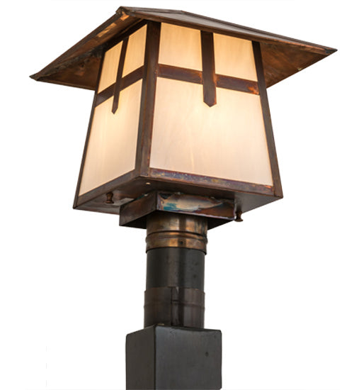 Meyda Tiffany 54680 One Light Post Mount, Vintage Copper