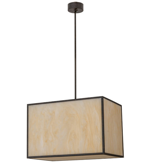 Meyda Tiffany 139165 Four Light Pendant, Chestnut