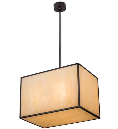 Meyda Tiffany 139165 Four Light Pendant, Chestnut
