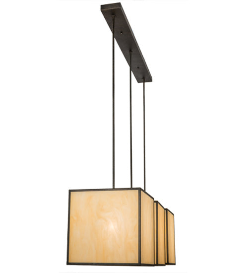 Meyda Tiffany 144372 Three Light Island Pendant, Chestnut