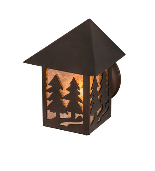 Meyda Tiffany 145187 One Light Wall Sconce, Mahogany Bronze