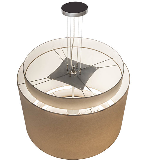 Meyda Tiffany 168312 Four Light Pendant, Nickel
