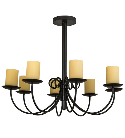 Meyda Tiffany 168314 Eight Light Chandelier, Timeless Bronze