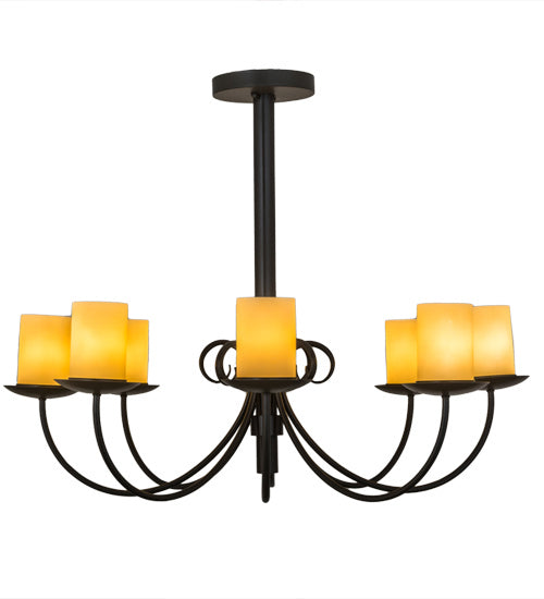 Meyda Tiffany 168314 Eight Light Chandelier, Timeless Bronze
