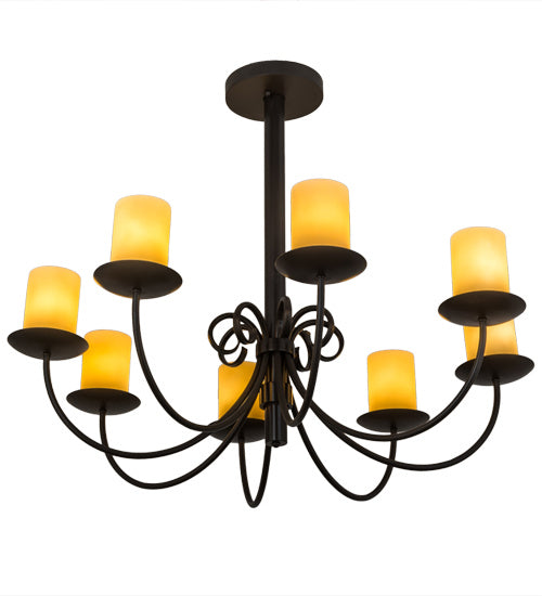Meyda Tiffany 168314 Eight Light Chandelier, Timeless Bronze