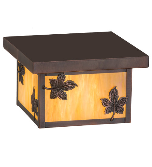 Meyda Tiffany 168726 One Light Flushmount, Antique Copper