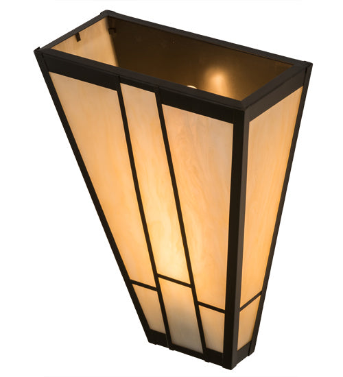 Meyda Tiffany 169066 One Light Wall Sconce, Craftsman Brown
