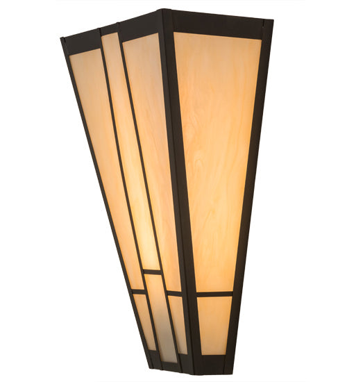 Meyda Tiffany 169066 One Light Wall Sconce, Craftsman Brown