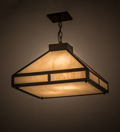 Meyda Tiffany 169071 Two Light Pendant, Timeless Bronze