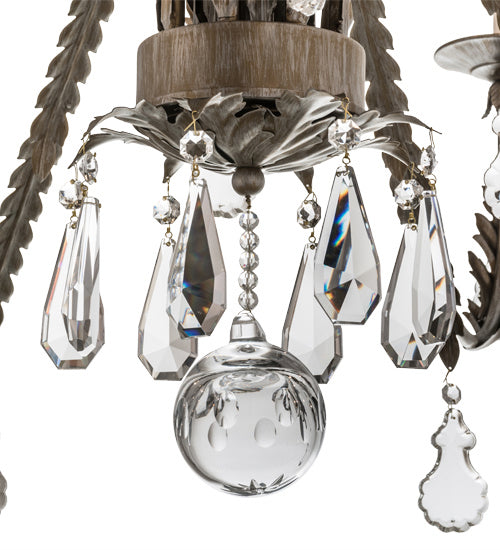 Meyda Tiffany 169173 16 Light Chandelier, Antique Silver