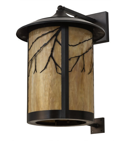 Meyda Tiffany 169208 One Light Wall Sconce, Craftsman Brown