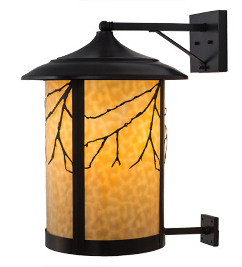 Meyda Tiffany 169208 One Light Wall Sconce, Craftsman Brown