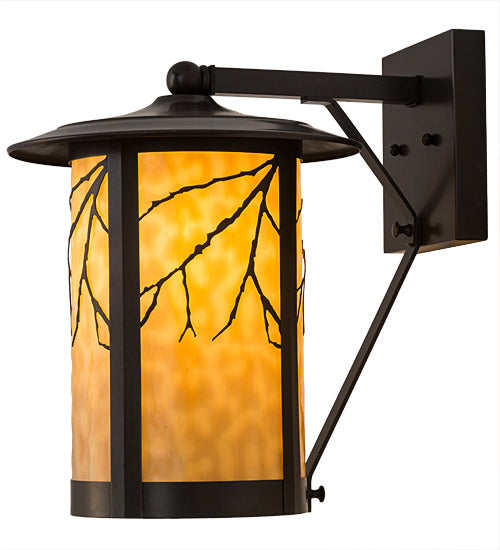 Meyda Tiffany 169210 One Light Wall Sconce, Craftsman Brown