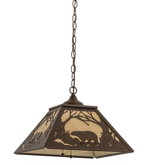 Meyda Tiffany 169952 Two Light Pendant, Cafe Noir