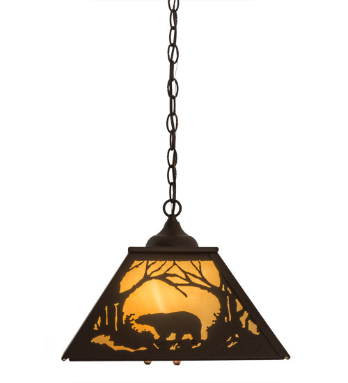 Meyda Tiffany 169952 Two Light Pendant, Cafe Noir