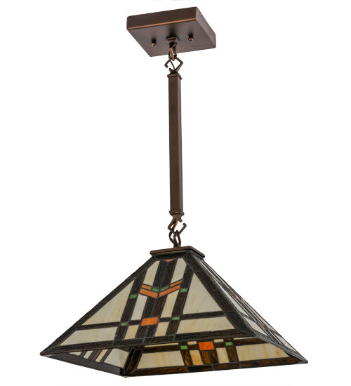 Meyda Tiffany 169999 One Light Pendant, Mahogany Bronze