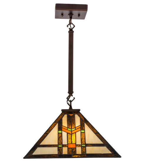 Meyda Tiffany 169999 One Light Pendant, Mahogany Bronze