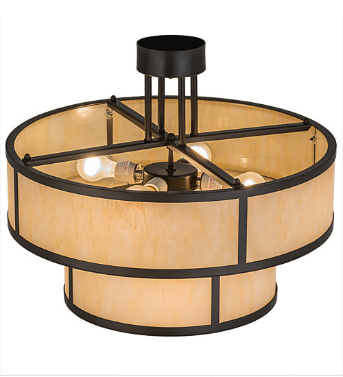 Meyda Tiffany 170542 Six Light Pendant, Timeless Bronze