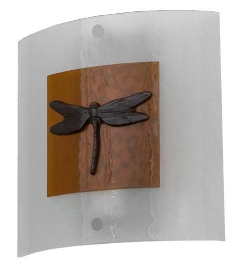 Meyda Tiffany 170865 Shade, Clear/Amber/Amber Dragonfly