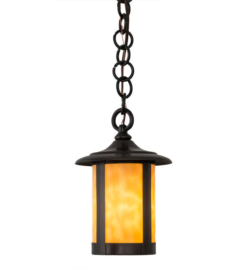 Meyda Tiffany 171731 One Light Mini Pendant, Craftsman Brown