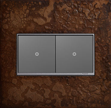 Legrand AWM2GHFBR1 2-Gang Wall Plate, Bronze