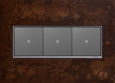 Legrand AWM3GHFBR1 3-Gang Wall Plate, Bronze
