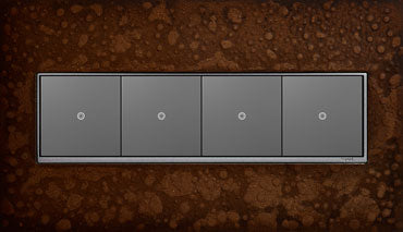 Legrand AWM4GHFBR1 4-Gang Wall Plate, Bronze