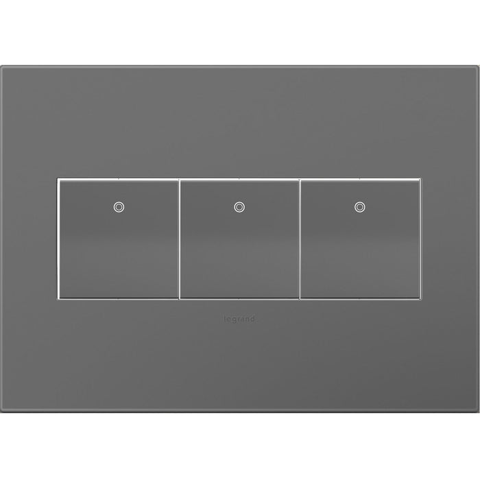 Legrand AWP3GMG4 Gang Wall Plate, Magnesium