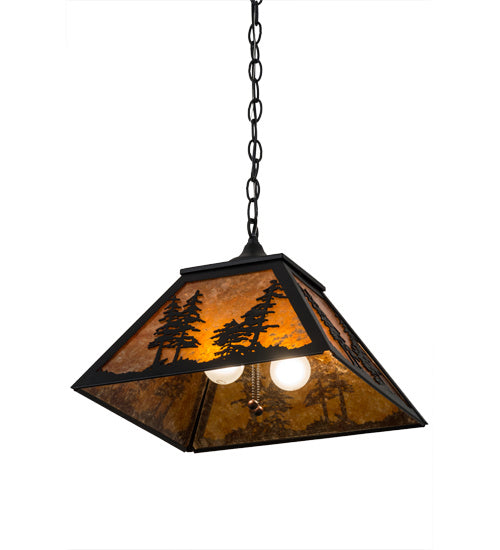 Meyda Tiffany 133566 Two Light Pendant, Textured Black