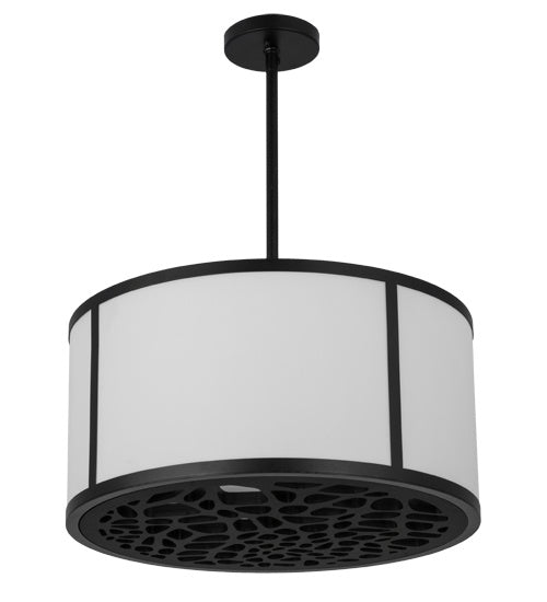 Meyda Tiffany 162888 Two Light Pendant, Matte Black