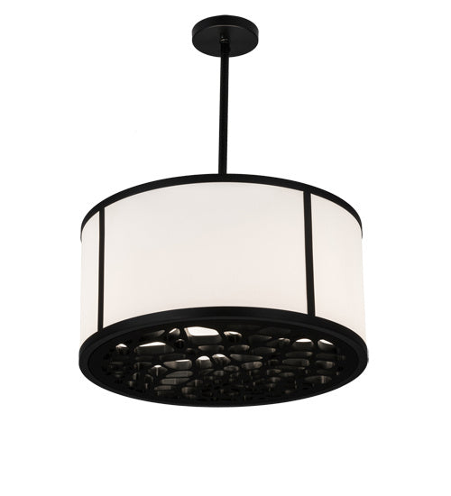 Meyda Tiffany 162888 Two Light Pendant, Matte Black